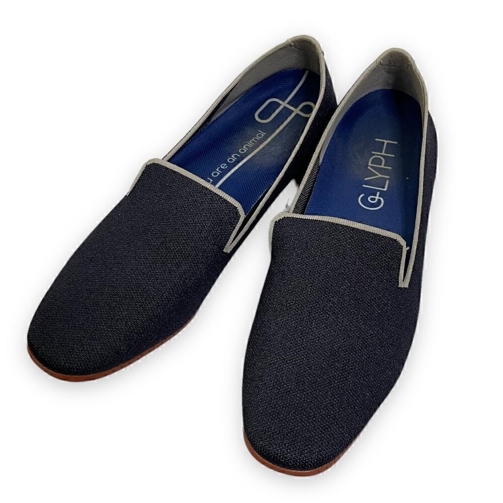 Glyph Knit Flat in Marlin Navy Blue Machine Washable